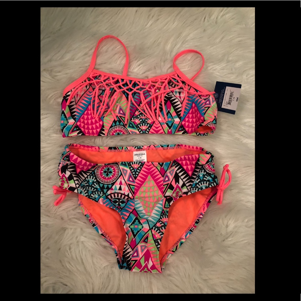 Arizona Girls size 14 swimsuit NWT
